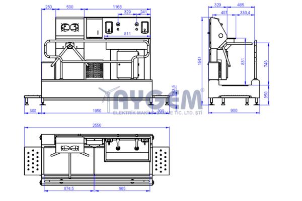 HAND AND FOOT DISINFECTANT LINE WITH DOUBLE SINK TURNSTILES
