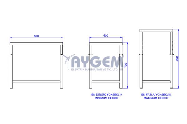 ADJUSTABLE WORK DESK