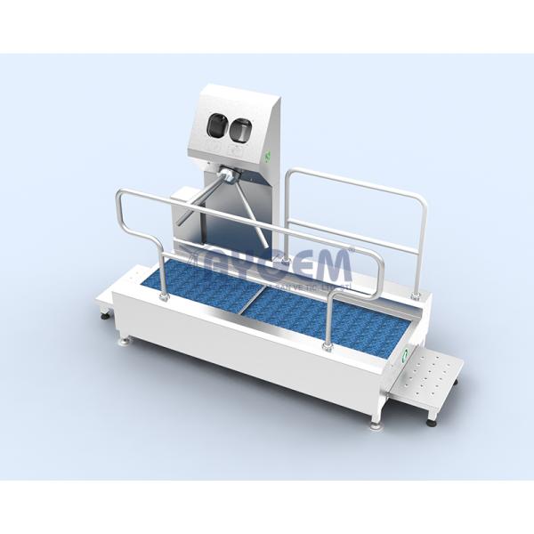 HAND AND FOOT DISINFECTION UNIT WITH TURNSTILE