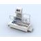 HORIZANTAL BRUSHED- HAND AND FOOT DISINFECTION UNIT  WITH TURNSTILE