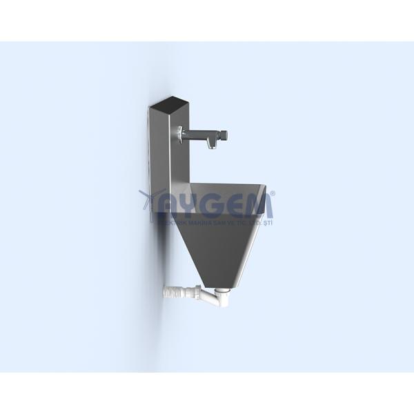 WALL-FLOOR MOUNTED CONE HAND WASHING SINK