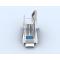 HORIZANTAL BRUSHED- HAND AND FOOT DISINFECTION UNIT  WITH TURNSTILE