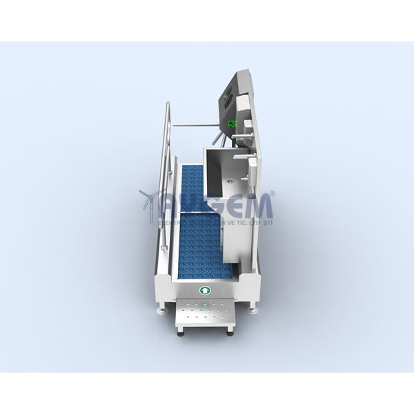 HAND AND FOOT DISINFECTION UNIT WITH SINK AND TURNSTILE 