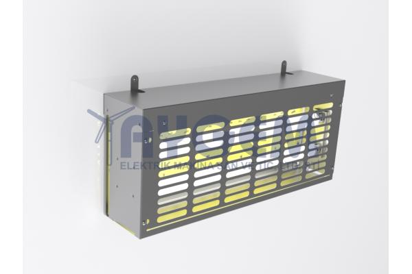 2X20 W PASLANMAZ ÇELİK YAPIŞKANLI SİNEK TUZAĞI