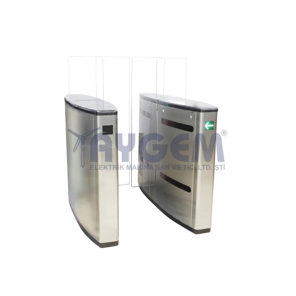 YERE MONTE KANATLI GEÇİŞ TURNİKESİ