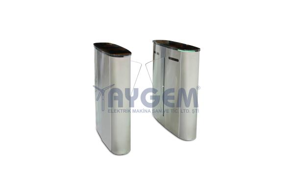 YERE MONTE KANATLI GEÇİŞ TURNİKESİ