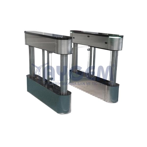 YERE MONTE KANATLI GEÇİŞ TURNİKESİ