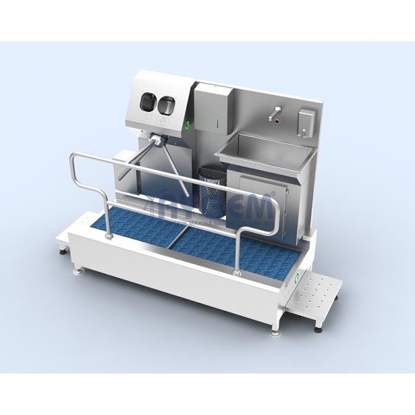 HAND AND FOOT DISINFECTION UNIT WITH SINK AND TURNSTILE 