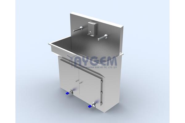   DOUBLE-TRIPLE  PEDAL SERIES /PHOTOCELL OPERATED      WASHBASIN WITH CUPBOARD