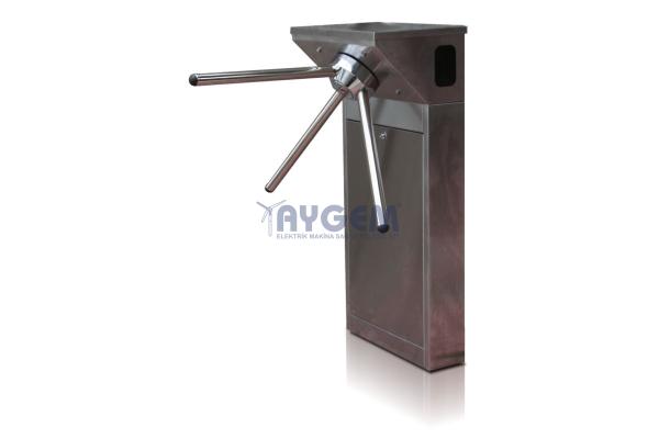 GROUND-MOUNTED COIN-OPERATED PASS TURNSTILE