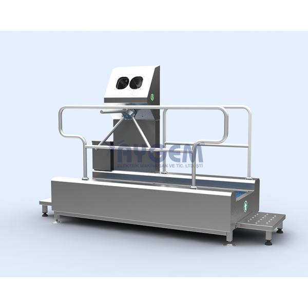 HAND AND FOOT DISINFECTION UNIT WITH TURNSTILE